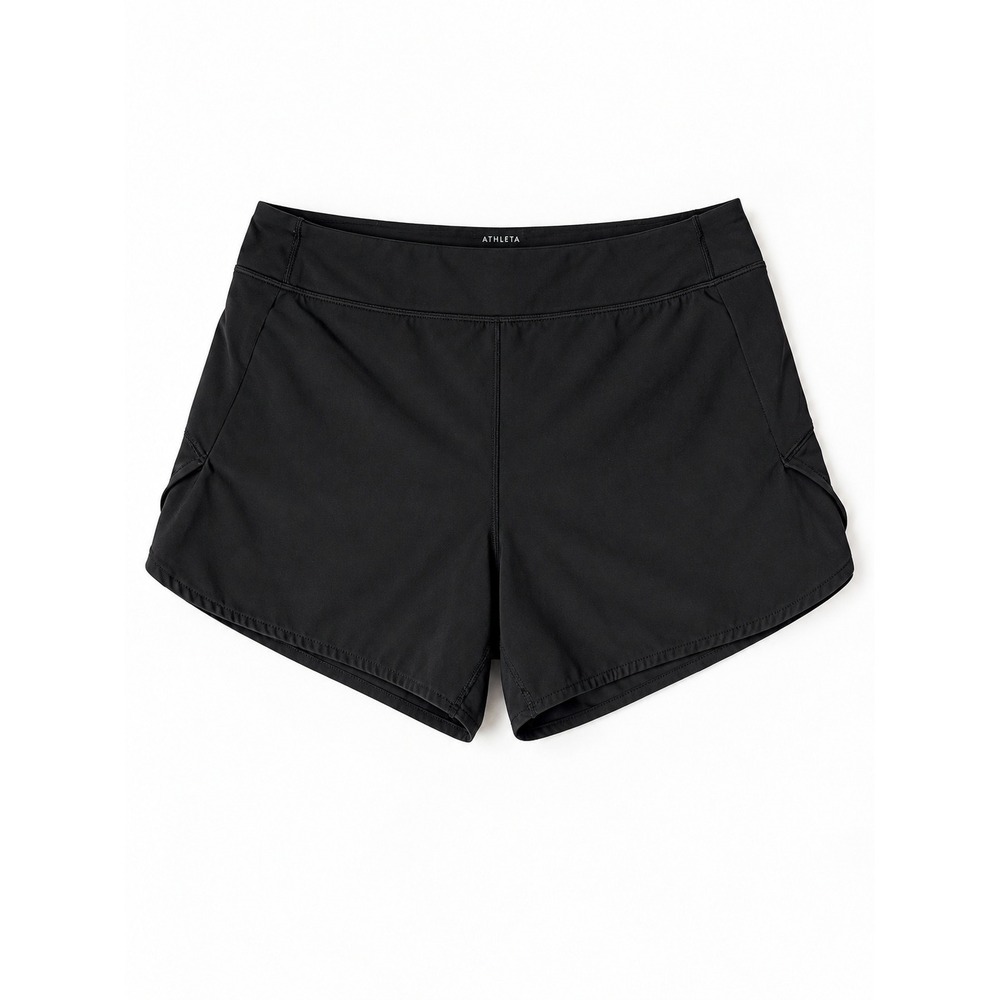 Athleta Girl Run This World 2 Shorts XXL 16 Black Athletic Running